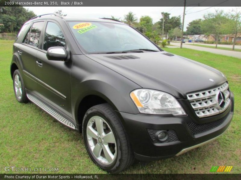 Black / Black 2009 Mercedes-Benz ML 350
