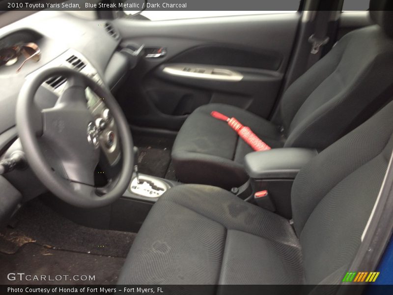Blue Streak Metallic / Dark Charcoal 2010 Toyota Yaris Sedan
