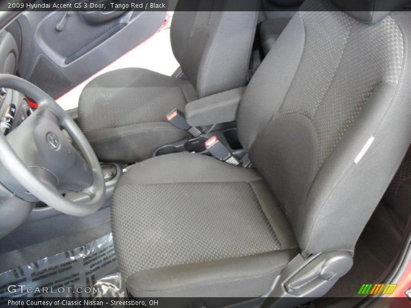 Tango Red / Black 2009 Hyundai Accent GS 3 Door
