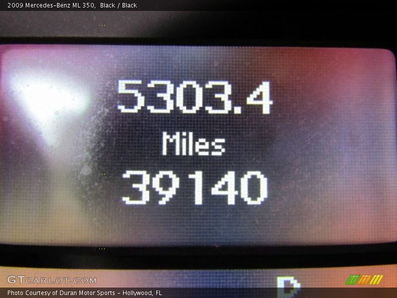 Black / Black 2009 Mercedes-Benz ML 350