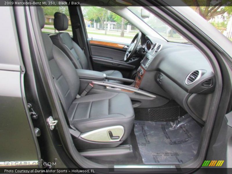 Black / Black 2009 Mercedes-Benz ML 350