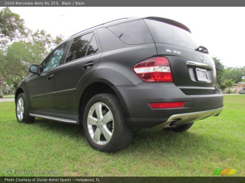 Black / Black 2009 Mercedes-Benz ML 350