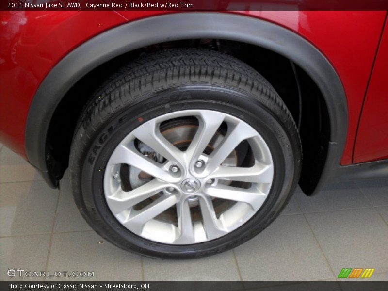 Cayenne Red / Black/Red w/Red Trim 2011 Nissan Juke SL AWD