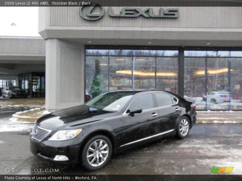 Obsidian Black / Black 2009 Lexus LS 460 AWD