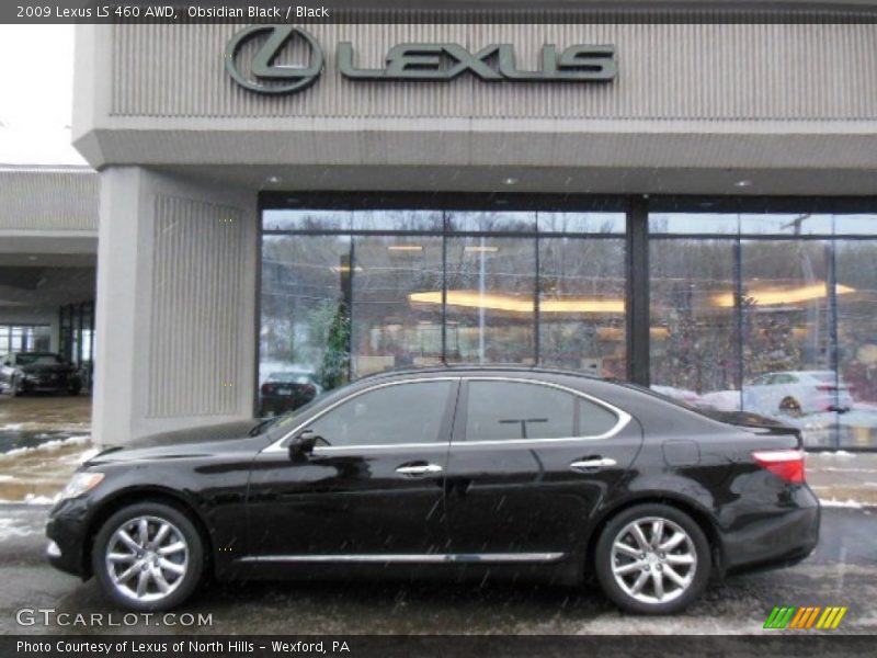 Obsidian Black / Black 2009 Lexus LS 460 AWD