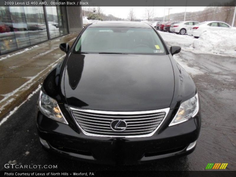 Obsidian Black / Black 2009 Lexus LS 460 AWD