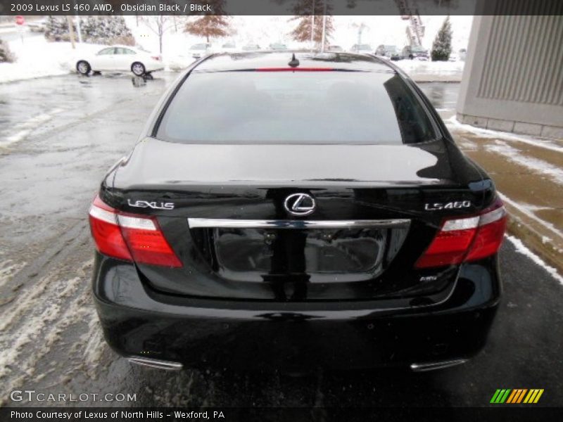 Obsidian Black / Black 2009 Lexus LS 460 AWD