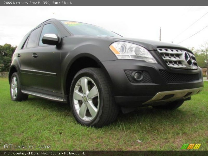 Black / Black 2009 Mercedes-Benz ML 350