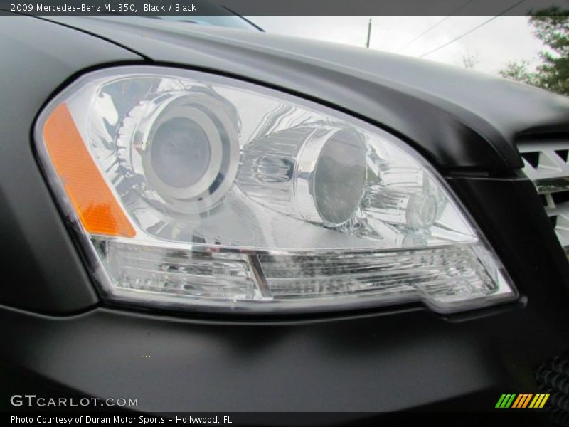 Black / Black 2009 Mercedes-Benz ML 350