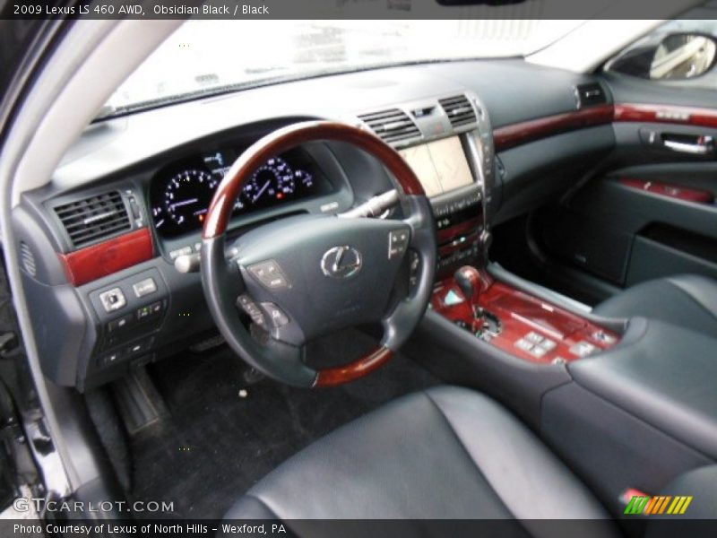 Black Interior - 2009 LS 460 AWD 