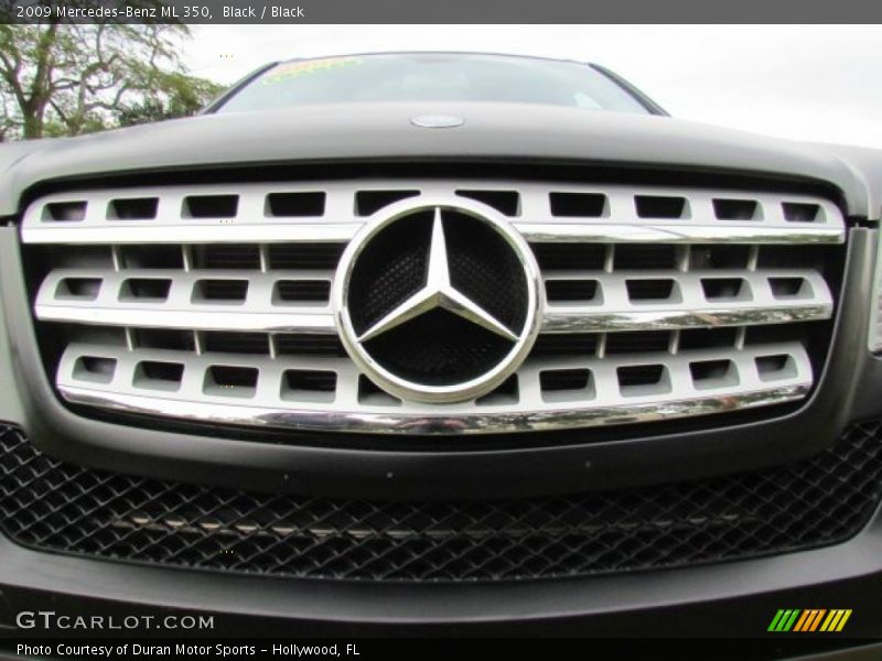 Black / Black 2009 Mercedes-Benz ML 350