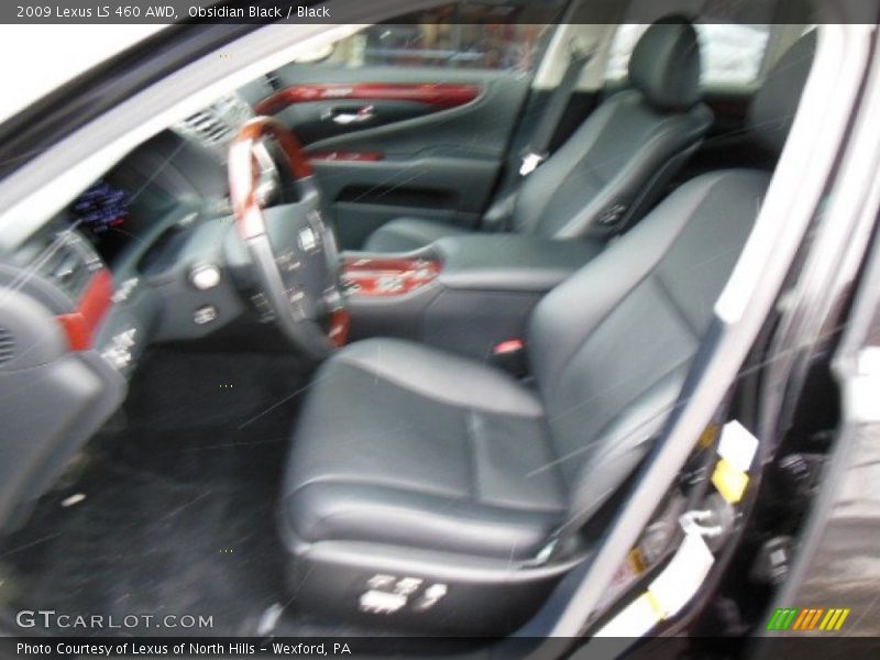 Obsidian Black / Black 2009 Lexus LS 460 AWD