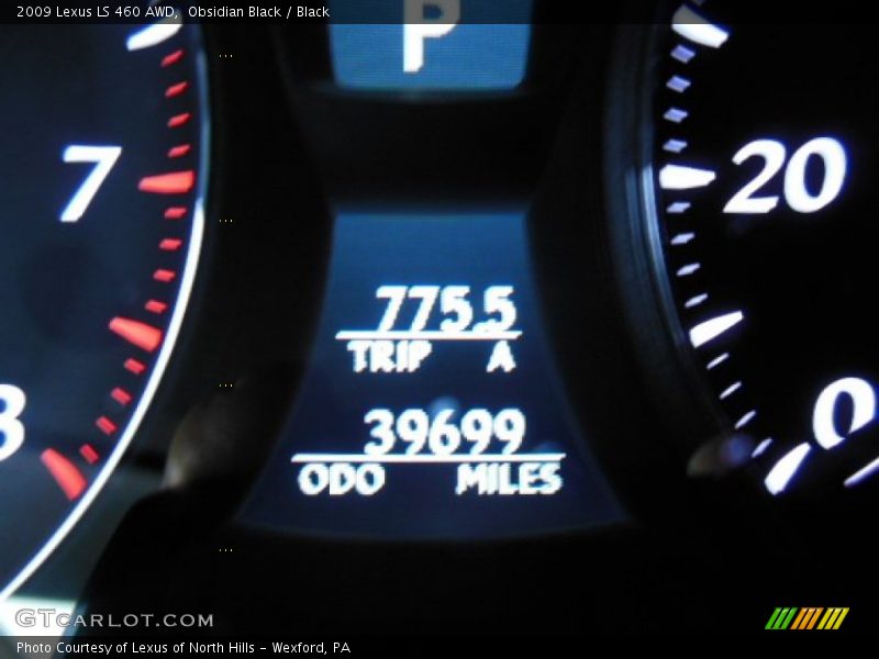 Obsidian Black / Black 2009 Lexus LS 460 AWD