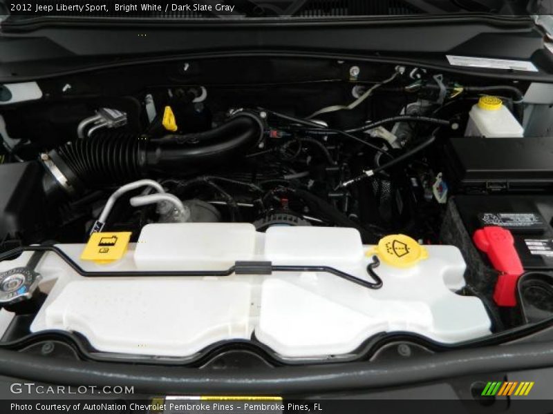 Bright White / Dark Slate Gray 2012 Jeep Liberty Sport