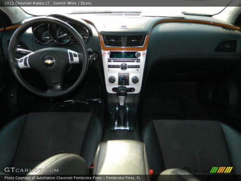 Summit White / Ebony 2012 Chevrolet Malibu LT
