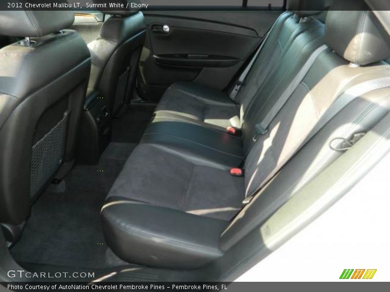 Summit White / Ebony 2012 Chevrolet Malibu LT