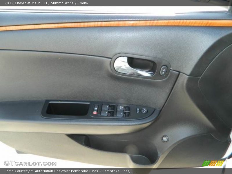 Summit White / Ebony 2012 Chevrolet Malibu LT