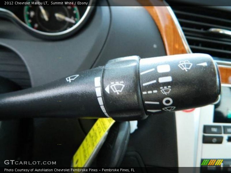 Summit White / Ebony 2012 Chevrolet Malibu LT