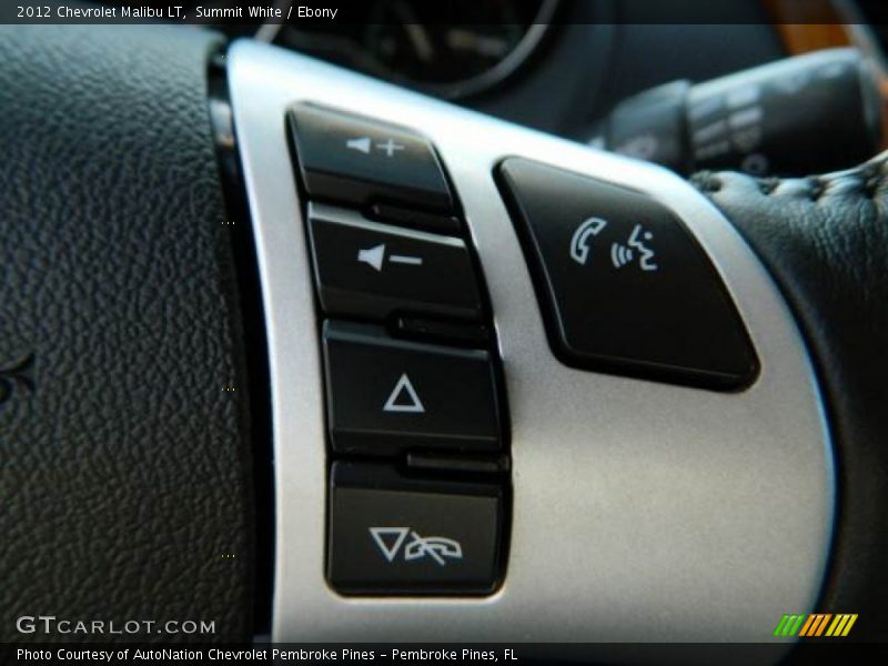 Summit White / Ebony 2012 Chevrolet Malibu LT