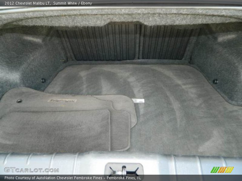 Summit White / Ebony 2012 Chevrolet Malibu LT