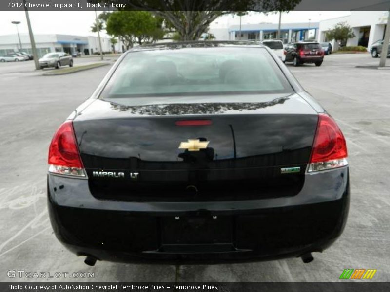 Black / Ebony 2012 Chevrolet Impala LT