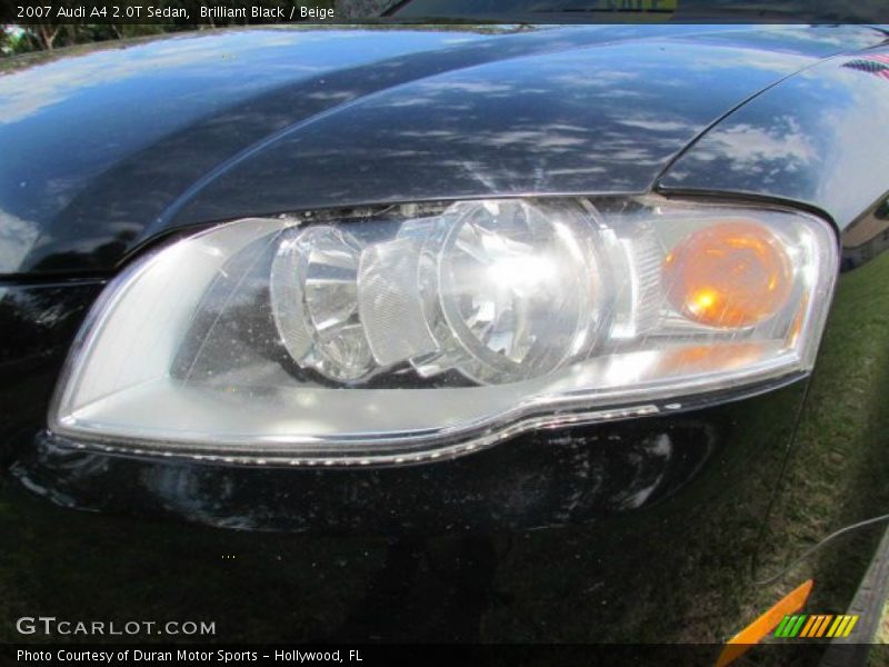 Brilliant Black / Beige 2007 Audi A4 2.0T Sedan