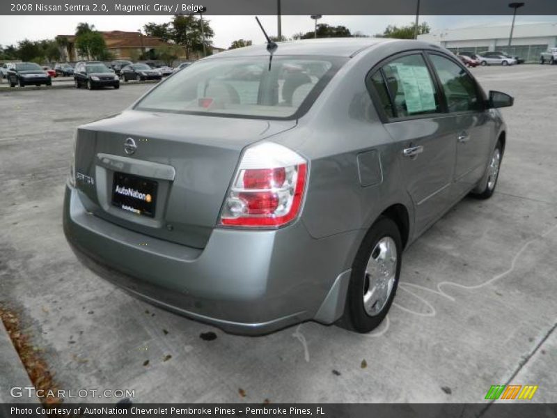 Magnetic Gray / Beige 2008 Nissan Sentra 2.0