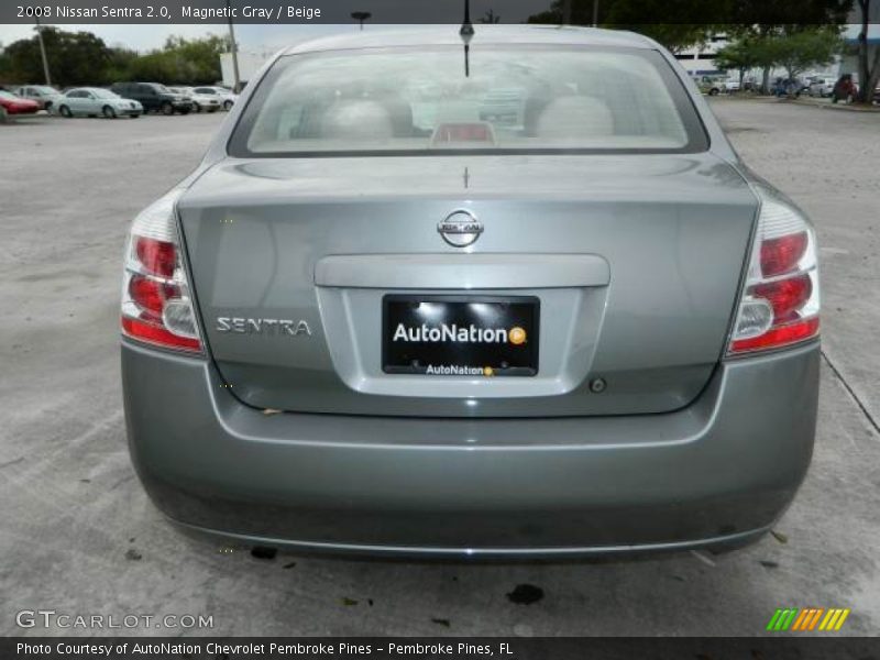Magnetic Gray / Beige 2008 Nissan Sentra 2.0