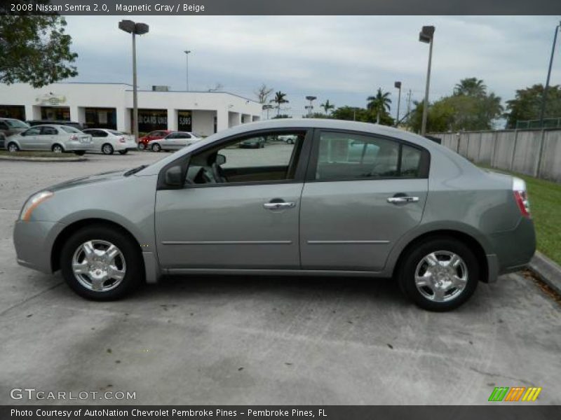 Magnetic Gray / Beige 2008 Nissan Sentra 2.0