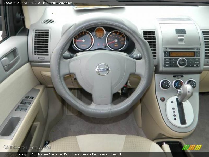 Magnetic Gray / Beige 2008 Nissan Sentra 2.0
