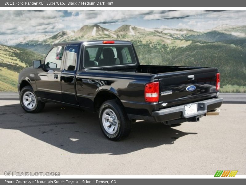 Black / Medium Dark Flint 2011 Ford Ranger XLT SuperCab
