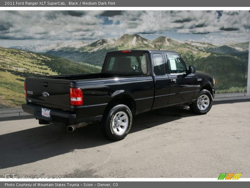 Black / Medium Dark Flint 2011 Ford Ranger XLT SuperCab