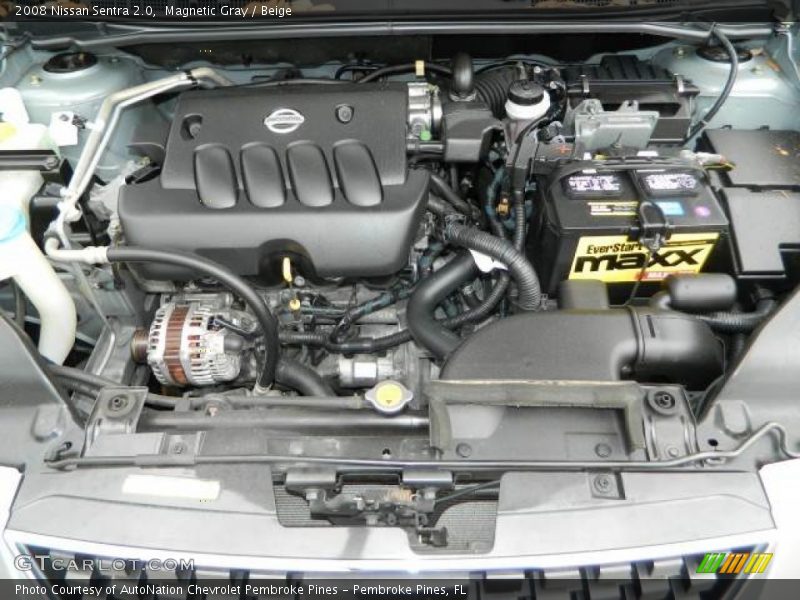 Magnetic Gray / Beige 2008 Nissan Sentra 2.0