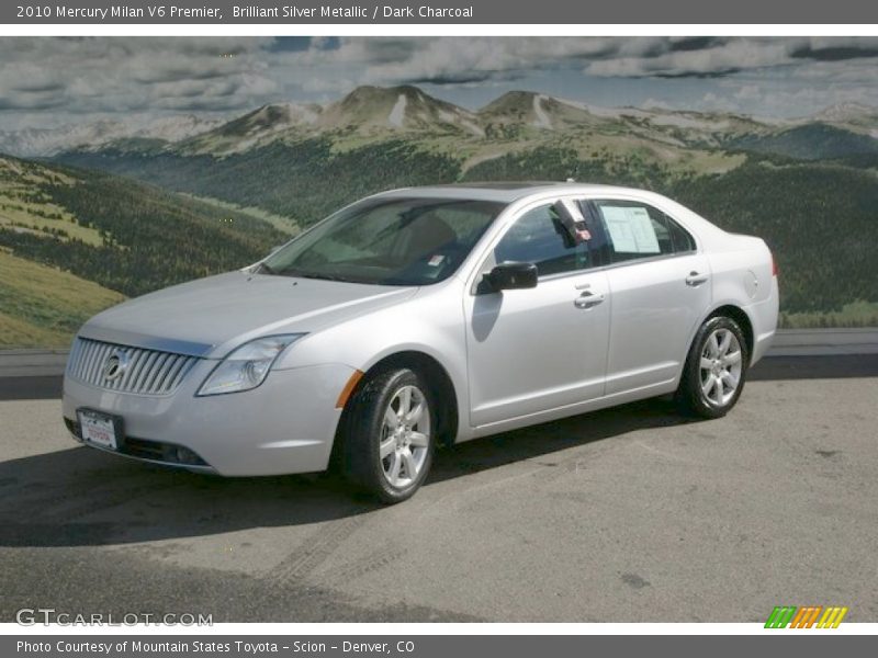 Brilliant Silver Metallic / Dark Charcoal 2010 Mercury Milan V6 Premier