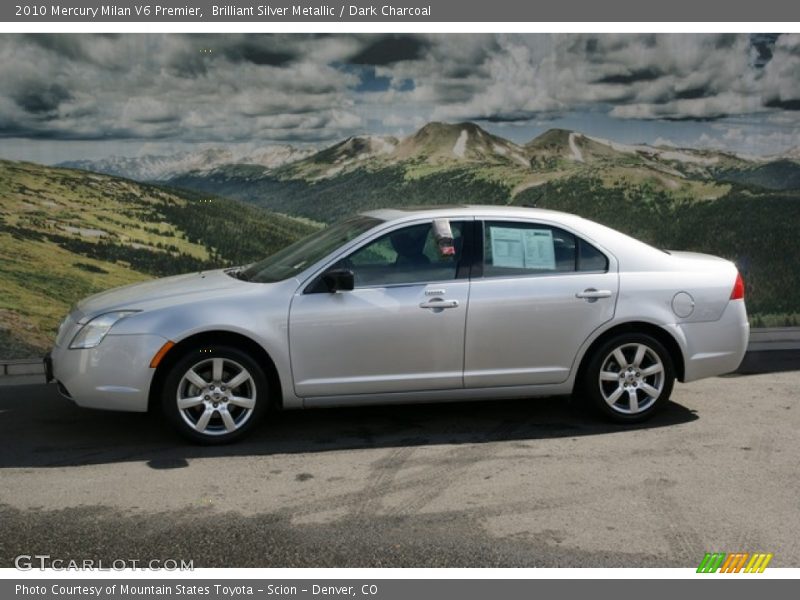 Brilliant Silver Metallic / Dark Charcoal 2010 Mercury Milan V6 Premier