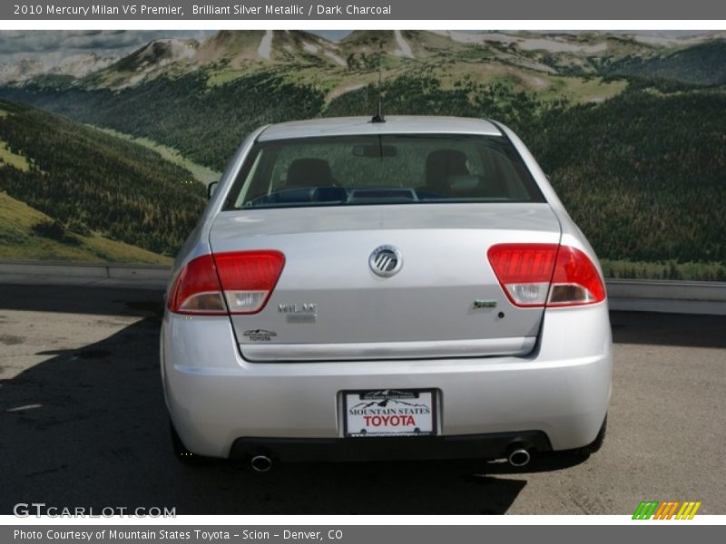 Brilliant Silver Metallic / Dark Charcoal 2010 Mercury Milan V6 Premier