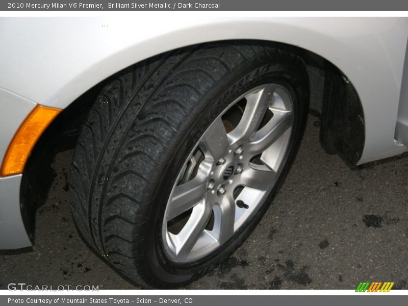 Brilliant Silver Metallic / Dark Charcoal 2010 Mercury Milan V6 Premier