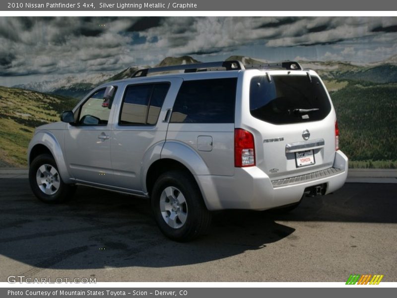 Silver Lightning Metallic / Graphite 2010 Nissan Pathfinder S 4x4
