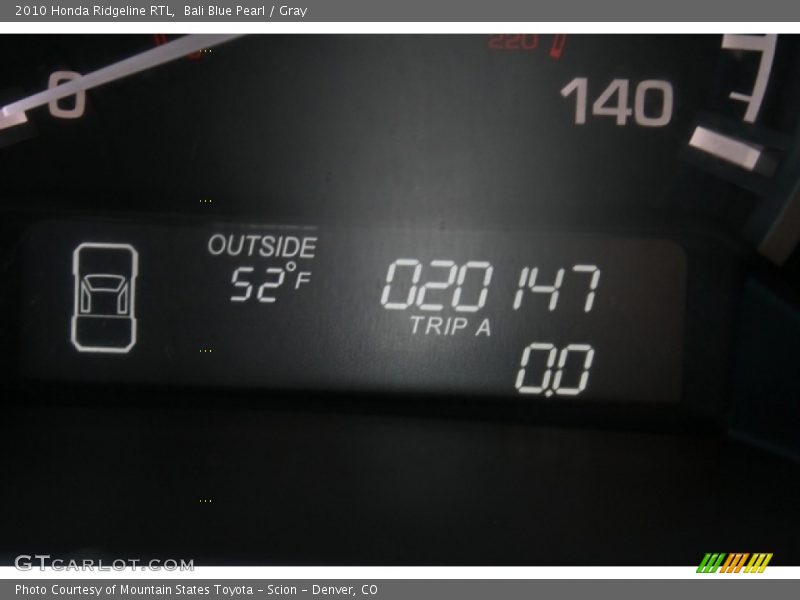 Bali Blue Pearl / Gray 2010 Honda Ridgeline RTL
