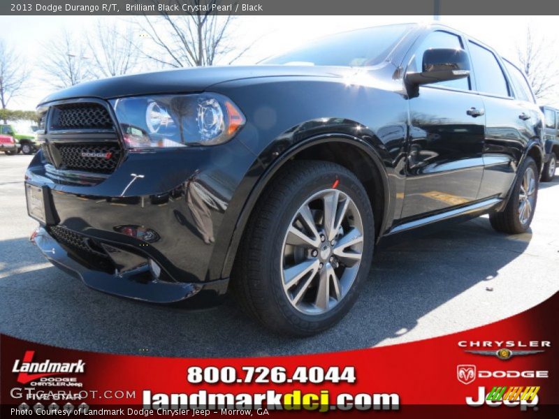 Brilliant Black Crystal Pearl / Black 2013 Dodge Durango R/T