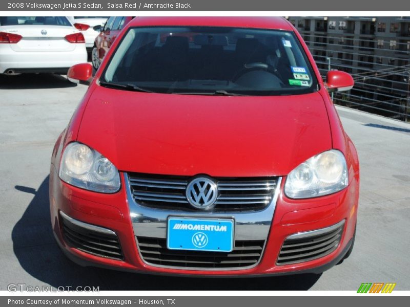Salsa Red / Anthracite Black 2008 Volkswagen Jetta S Sedan