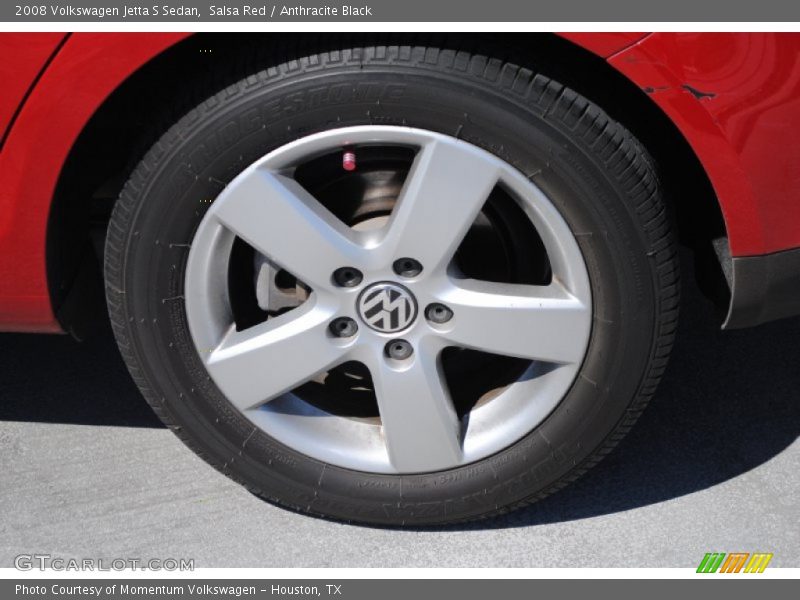 Salsa Red / Anthracite Black 2008 Volkswagen Jetta S Sedan