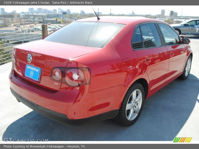 Salsa Red / Anthracite Black 2008 Volkswagen Jetta S Sedan