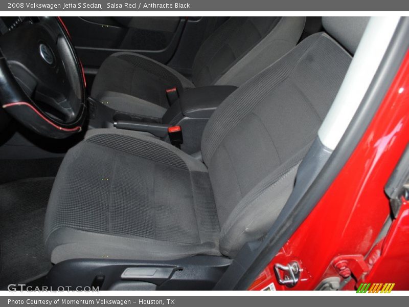 Front Seat of 2008 Jetta S Sedan