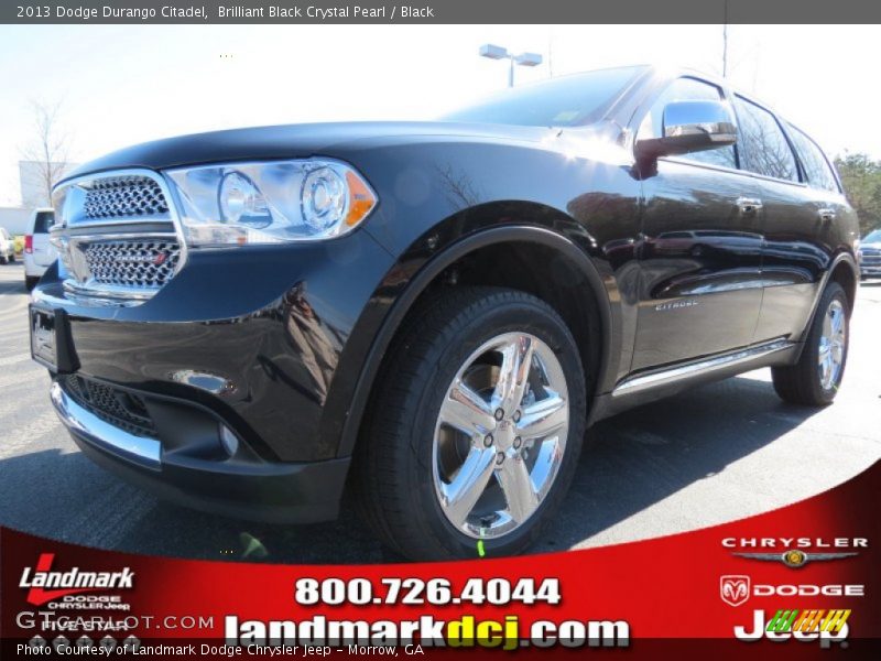 Brilliant Black Crystal Pearl / Black 2013 Dodge Durango Citadel