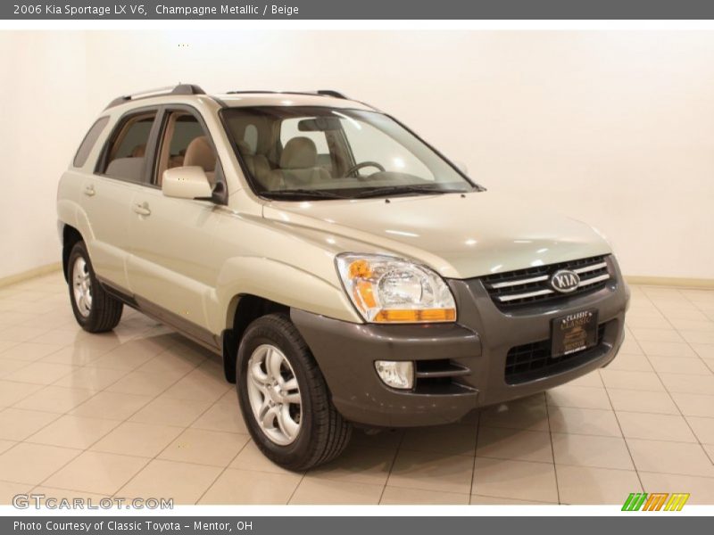 Champagne Metallic / Beige 2006 Kia Sportage LX V6