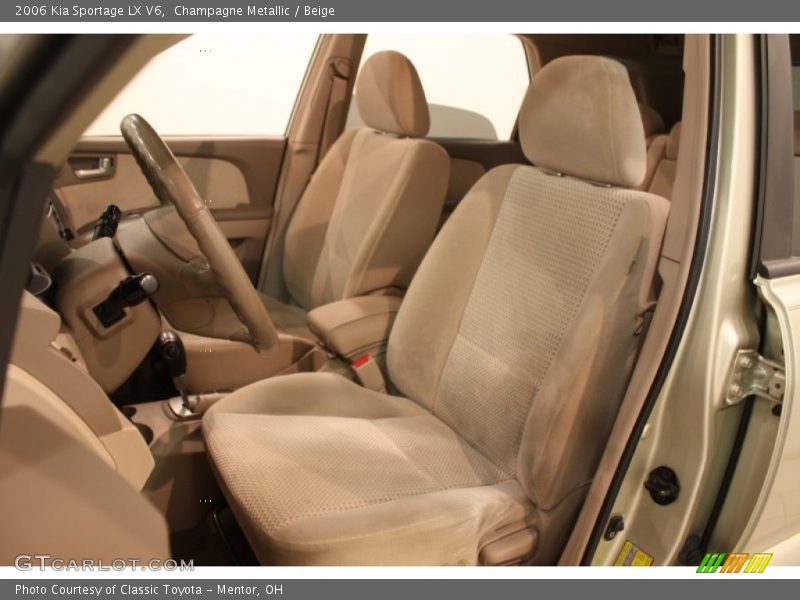 Front Seat of 2006 Sportage LX V6