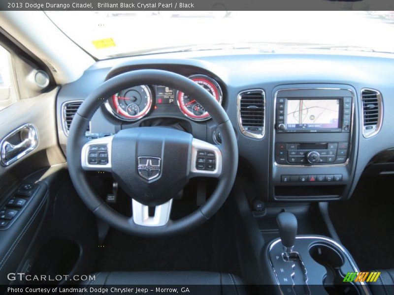 Brilliant Black Crystal Pearl / Black 2013 Dodge Durango Citadel