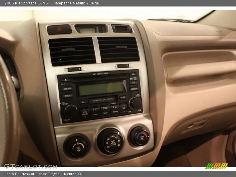 Controls of 2006 Sportage LX V6