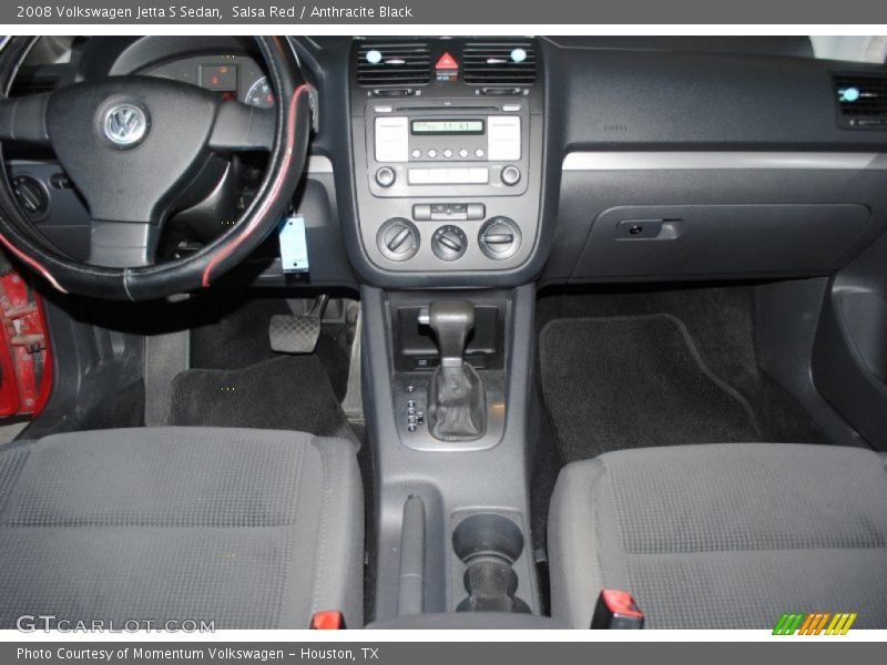 Salsa Red / Anthracite Black 2008 Volkswagen Jetta S Sedan